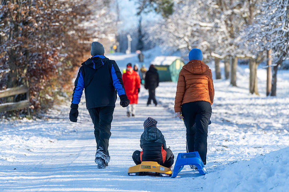 Winter in den Löwensteiner Bergen.