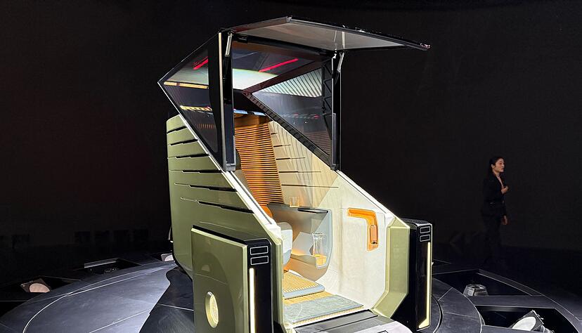 Bisher noch eine Studie: der elektrische Einsitzer im Design des LS Minivan. Bisher noch eine Studie: der elektrische Einsitzer im Design des LS Minivan.