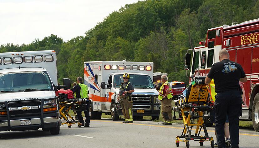 Der Bus war wohl von den Niagaraf&auml;llen kommend auf dem Weg nach New York City gewesen.