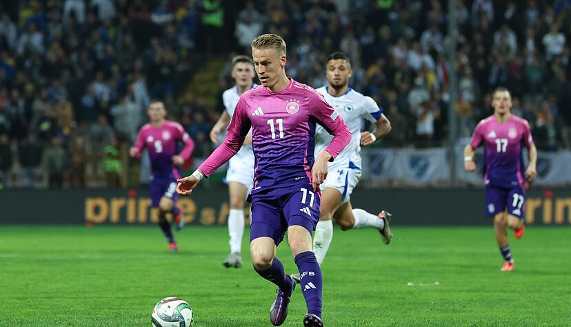 Kleiner Muskelfaserriss: Nationalspieler Chris Führich fällt zwei bis drei Wochen aus. Kleiner Muskelfaserriss: Nationalspieler Chris Führich fällt zwei bis drei Wochen aus.