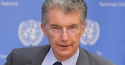 Christoph Heusgen, hier 2020 bei der Pressekonferenz zum Abschluss der deutschen Präsidentschaft im UN-Sicherheitsrat.