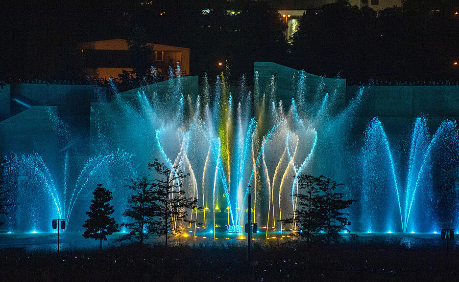 Buga: Alle Wassershows an einem Abend
