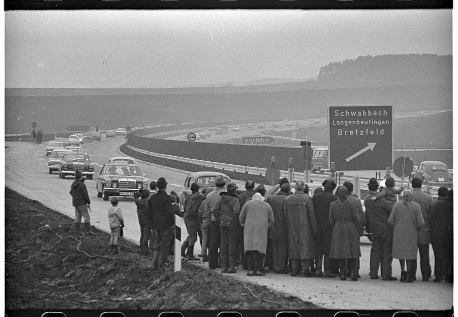 Februar 1970: Der Lückenschluss zwischen Weinsberg und Schwabbach auf der Strecke Heilbronn-Nürnberg ist erst in den 1970er Jahren fertiggestellt.