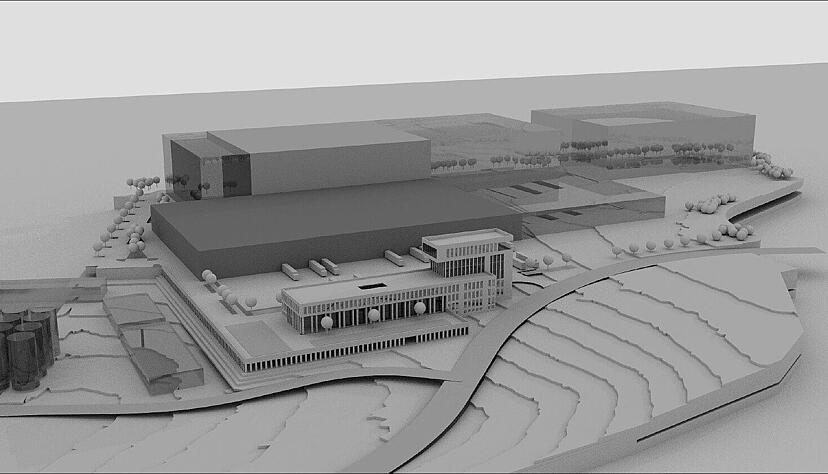 Auch in Neuenstein sind nicht alle B&uuml;rger gl&uuml;cklich &uuml;ber das Hochregallager samt Logistikhalle und Verwaltungsgeb&auml;ude in der Nachbarschaft.