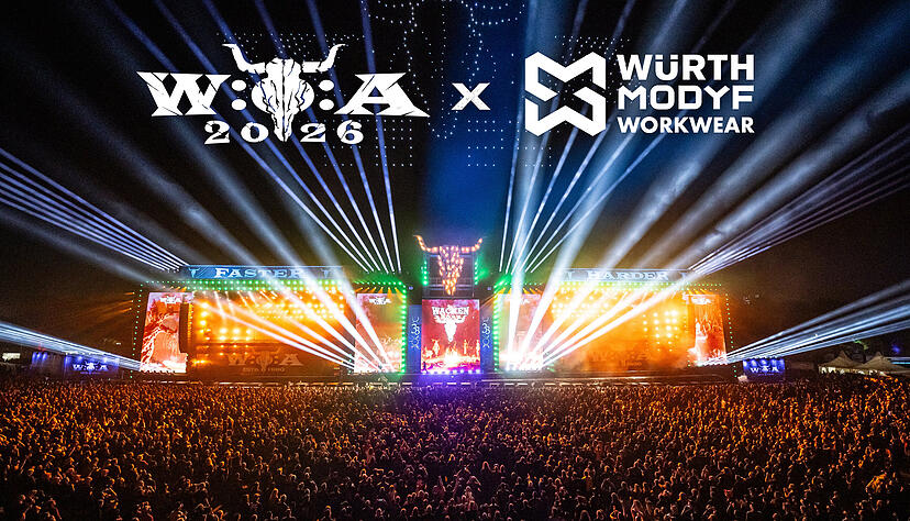 Mit dieser Fotomontage gaben das Wacken Open Air und W&uuml;rth Modyf am Mittwoch ihre Partnerschaft bekannt.