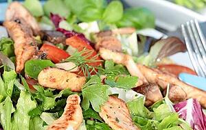 Auf Platz sechs: Salat mit Pute.