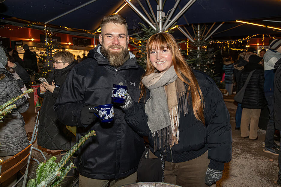 Der Biergarten am Trappensee Heilbronn verwandelt sich beim Winterzauber in eine weihnachtliche Kulisse.