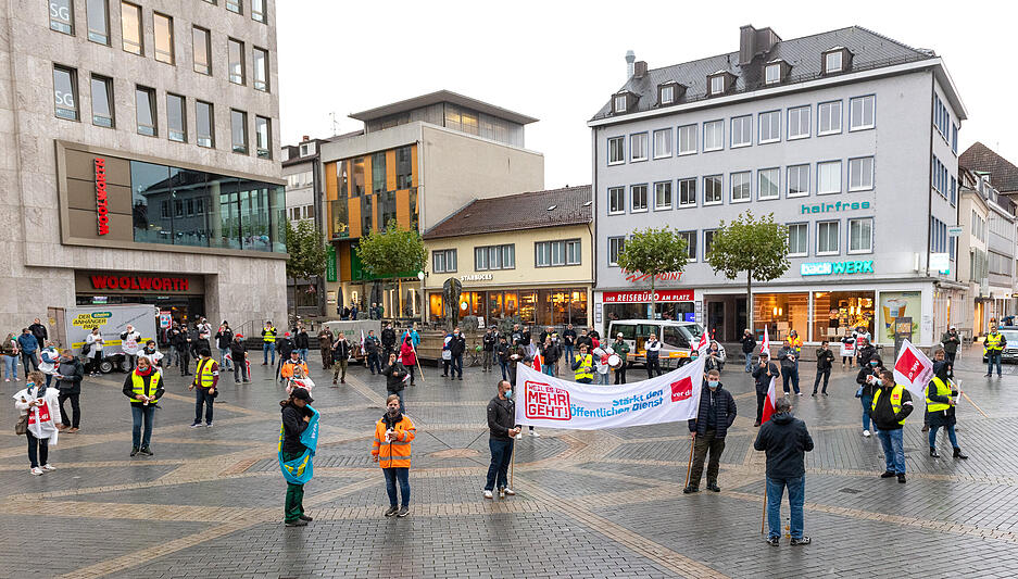 Verdi-Warnstreik in Heilbronn
