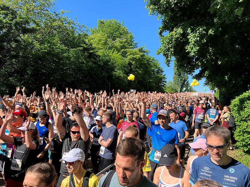 Auch beim Halbmarathon in Heilbronn war am Sonntag der Andrang groß.