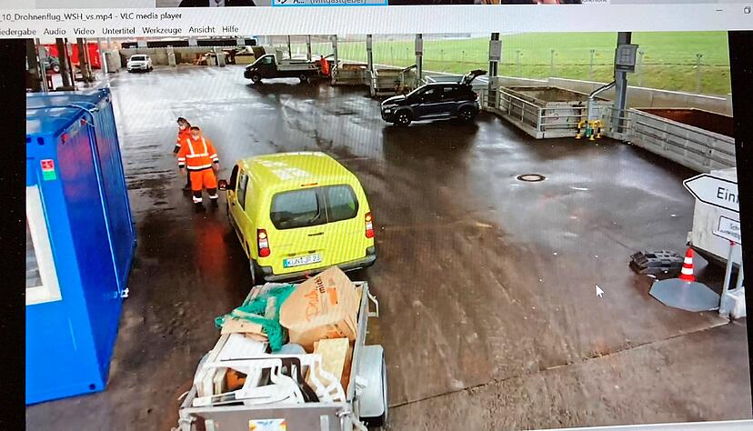 Beim virtuellen Baustellenstammtisch zeigte die Abfallwirtschaft in einem Video, wie der neue zentrale Wertstoffhof des Kreises in Beltersrot funktioniert.
Foto: Ralf Reichert