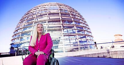 Stephanie Aeffner möchte nicht nur auf Behindertenpolitik reduziert werden. Doch beim Protesttag ist sie mit voller Überzeugung dabei.