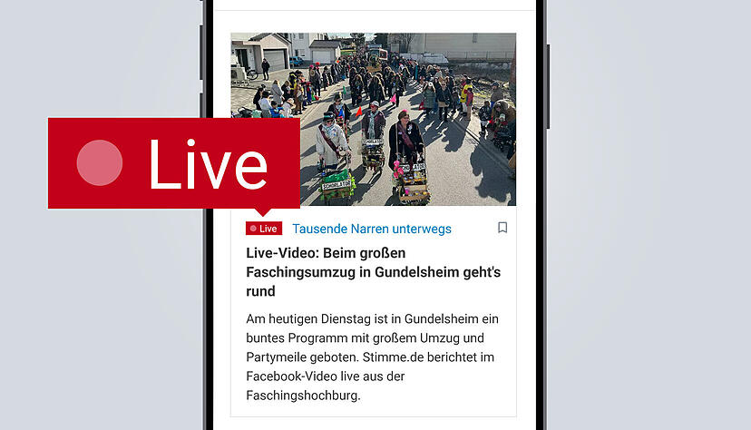 Mit dem Live-Button k&ouml;nnen Leser direkt erkennen, dass wir bei einem Geschehnisse vor Ort sind.