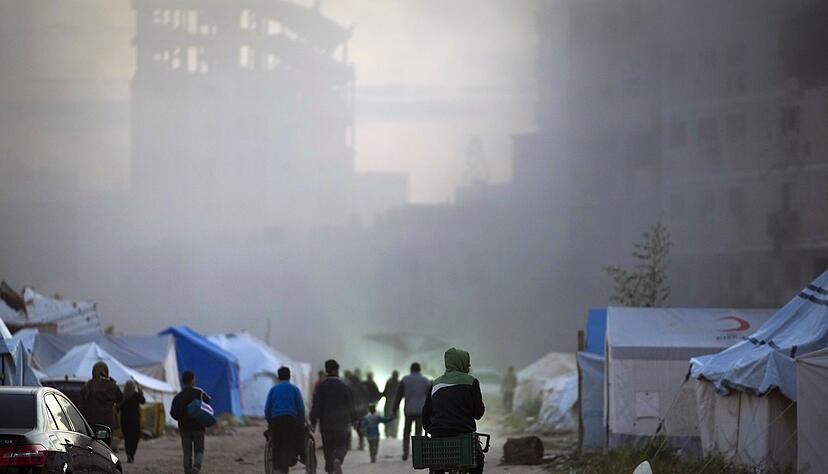 Rauch steigt nach einem israelischen Angriff auf. (Archivbild)