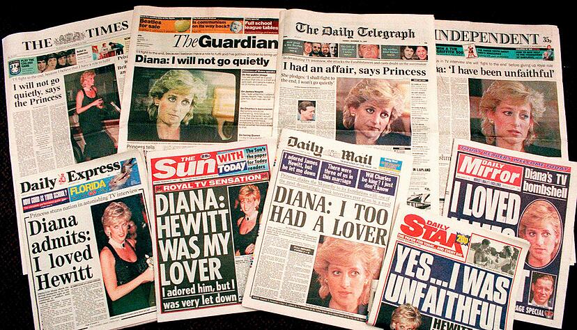 Das Interview beherrschte am Tag nach der Ausstrahlung die Titelseiten britischer Medien. (Archivbild)