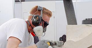Action: Julian Wally bei der WM der Berufe in Kazan 2019. 
Fotos: World Skills Germany