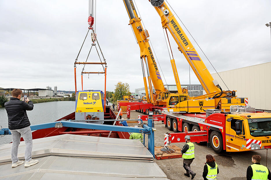 Schwertransport von Weinsberg über Heilbronn nach Brasilien