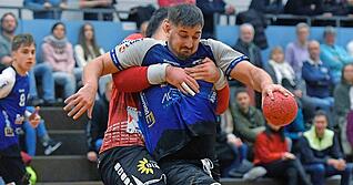 Weinsbergs Kreisl&auml;ufer Din Kandic w&uuml;hlte sich in Teningen immer wieder durch den gegnerischen Innenblock. Neun Tore und ein Extralob seines Trainers waren der Lohn. Auf Punkte musste der 24-J&auml;hrige hingegen verzichten.