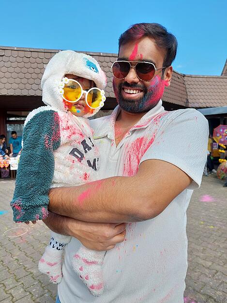 In Bad Friedrichshall findet am 22. März das "Holi Festival" statt. Viele Besucher feiern dort das indische Frühlingsfest mit bunten Farben.
