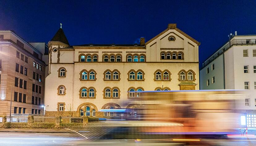 Die Schule des vermissten Jungen in Frankfurt.