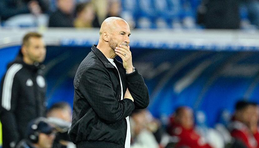 Trainer Ilzer wartet seit &uuml;ber einem Monat auf einen Bundesligasieg mit der TSG Hoffenheim. (Archivbild)