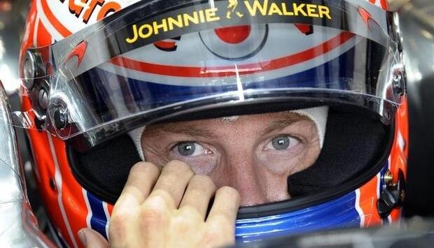 Hatte das Nachsehen: Jenson Button startet hinter Fornando Alonso.