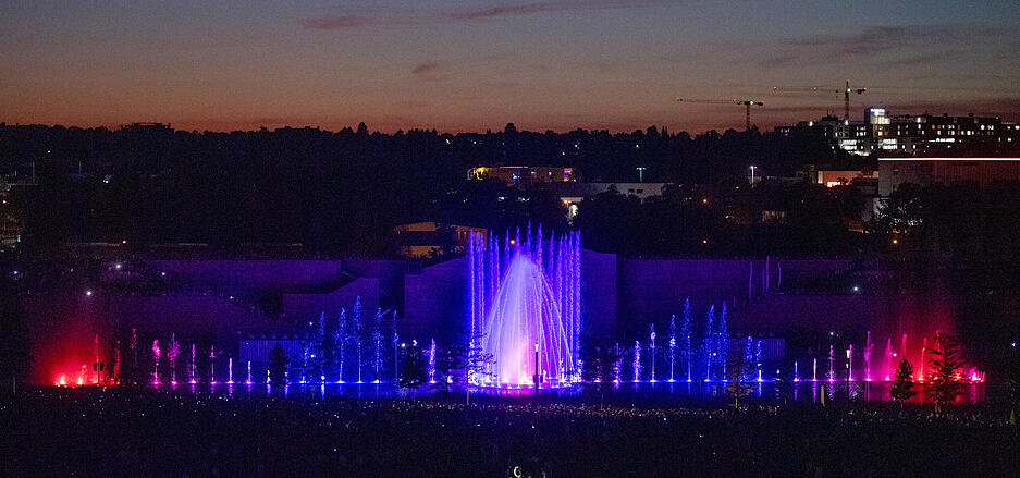 Buga: Alle Wassershows an einem Abend