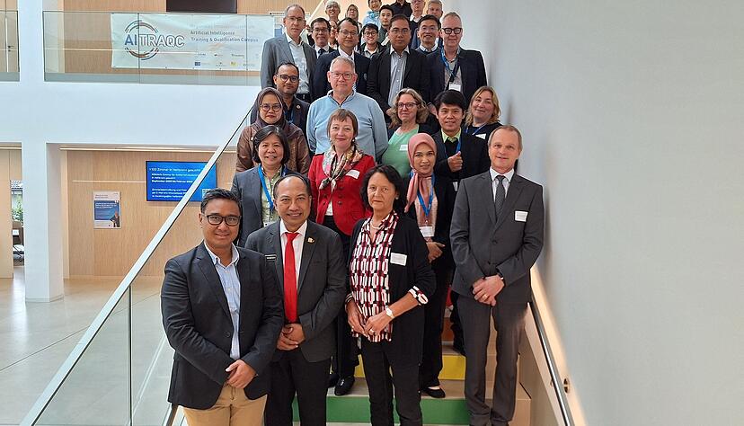 Vertreterinnen und Vertreter indonesischer Universitäten und Forschungseinrichtungen waren zu Besuch an der Hochschule Heilbronn.