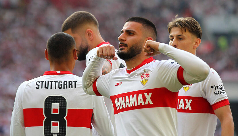 Deniz Undav traf gegen Borussia Dortmund gleich zweimal beim 5:1-Erfolg des VfB Stuttgart. Deniz Undav traf gegen Borussia Dortmund gleich zweimal beim 5:1-Erfolg des VfB Stuttgart.