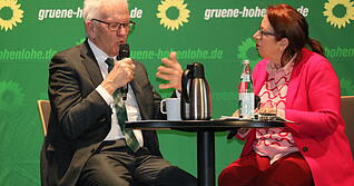 &bdquo;Die Politik des Geh&ouml;rtwerdens ist klar in den Zielen, aber offen in den Wegen&ldquo;: Ministerpr&auml;sident Winfried Kretschmann im Gespr&auml;ch mit Gaby Renz.