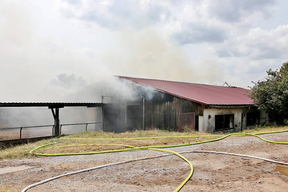 Scheunenbrand in Oberrot