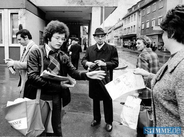 Mit einem Sonderdruck informiert die Heilbronner Stimme am 15. April 1975 die Bürger über die Beschlüsse der Konzernzentrale.