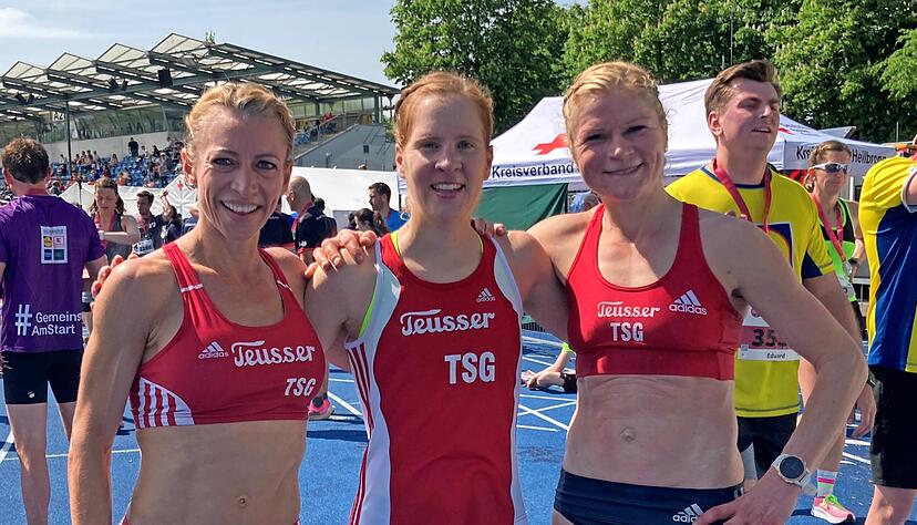 Beim Trollinger-Marathon in diesem Jahr war Teusser etwa bei den Läuferinnen (von links) Bettina Englisch, Isabel Leibfried und Veronica Clio Hähnle-Pohl von der TSG Heilbronn noch als Sponsor aktiv. Beim Trollinger-Marathon in diesem Jahr war Teusser etwa bei den Läuferinnen (von links) Bettina Englisch, Isabel Leibfried und Veronica Clio Hähnle-Pohl von der TSG Heilbronn noch als Sponsor aktiv.
