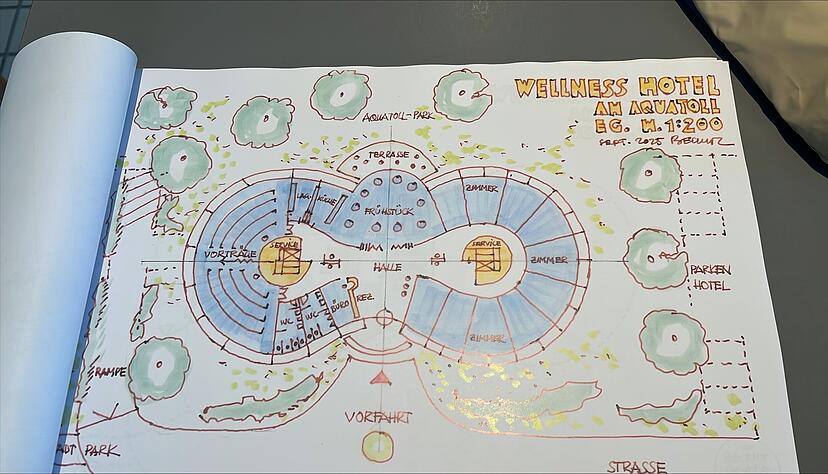 So könnte das Hotel am Aquatoll in Zukunft aussehen. So könnte das Hotel am Aquatoll in Zukunft aussehen.