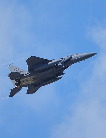 Ein Kampfflugzeug vom Type F-15E ist &uuml;ber dem Iran abgeschossen worden. (Archivbild)