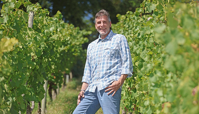 Klaus Jost in den Weinbergen um Eppingen