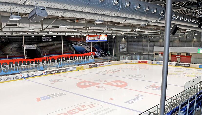 Blick in die leere Eishalle: Die Heilbronner Falken haben von ihrem Hausrecht Gebrauch gemacht und erste Stadionverbote ausgesprochen.