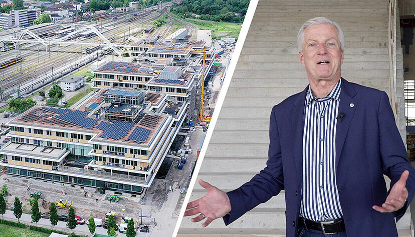 Im Neckarbogen baut die Dieter-Schwarz-Stiftung derzeit das größte Schulbauprojekt Deutschlands.