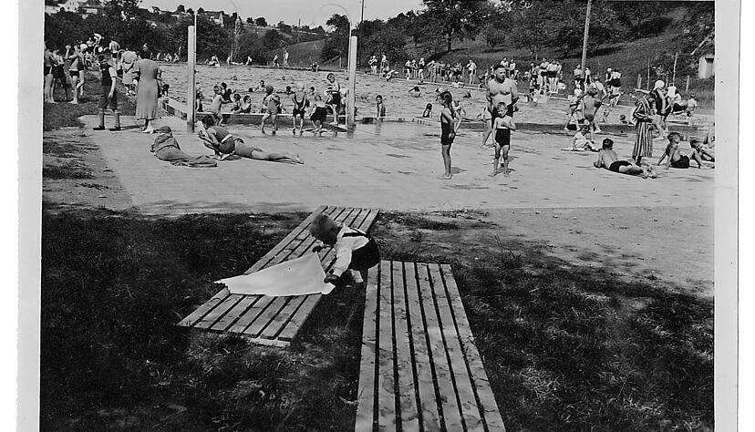 Das Freibad in Nordheim, hier eine Aufnahme aus der Zeit kurz nach Entstehung, ist typisch für seine Zeit, sagt der Nordheimer Historiker Sebastian Dörfler.