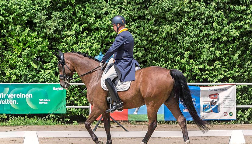 Eine Klasse für sich: Pieter van der Raadt von der PSG Martinushof Zeutern gewinnt beim Turnier des RC Güglingen mit Remy Martin und 70,325 Prozent.
Foto: Lina Bihr