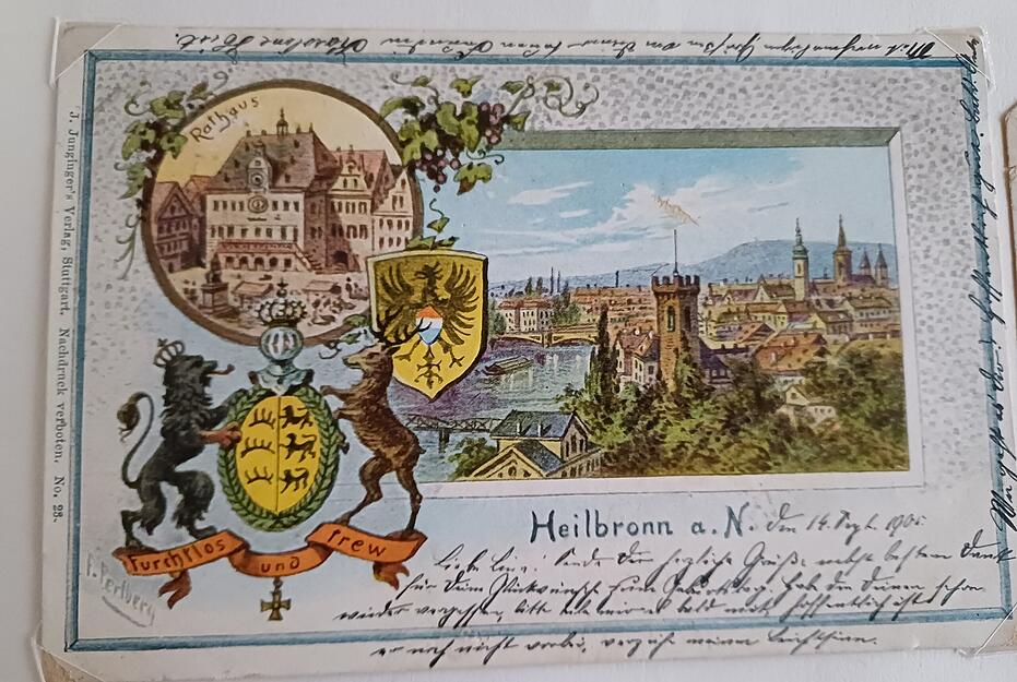 Jeder Platz wurde auf dieser Karte zu Heilbronn ausgenutzt. Jeder Platz wurde auf dieser Karte zu Heilbronn ausgenutzt.