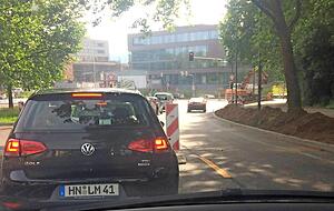 Die Verkehrssituation am Heilbronner Europaplatz ist derzeit relativ entspannt. Ob das nach Abschluss der Arbeiten so bleibt, ist aber ungewiss.Foto: Adrian Hoffmann