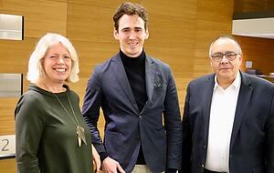 Professor Victoria Nash, Direktorin des Oxford Internet Institute,Dr. Fabian Stephany, Dozent am Oxford Internet Institute, und Prof. Helmut Krcmar, Gründungsdekan der TUM in Heilbronn.