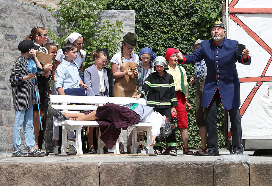 Premiere von R&auml;uber Hotzenplotz auf Burg Stettenfels