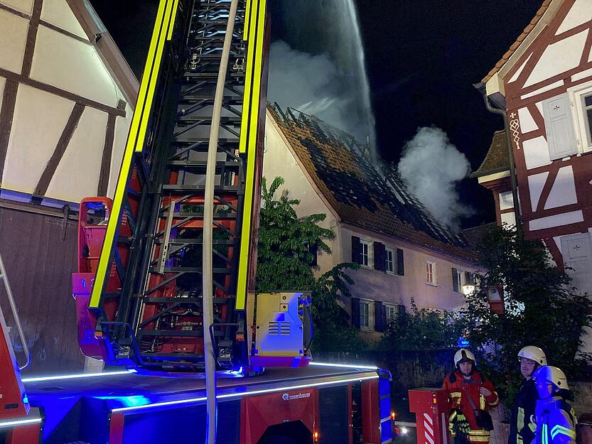 Brand in Bad Friedrichshall-Duttenberg