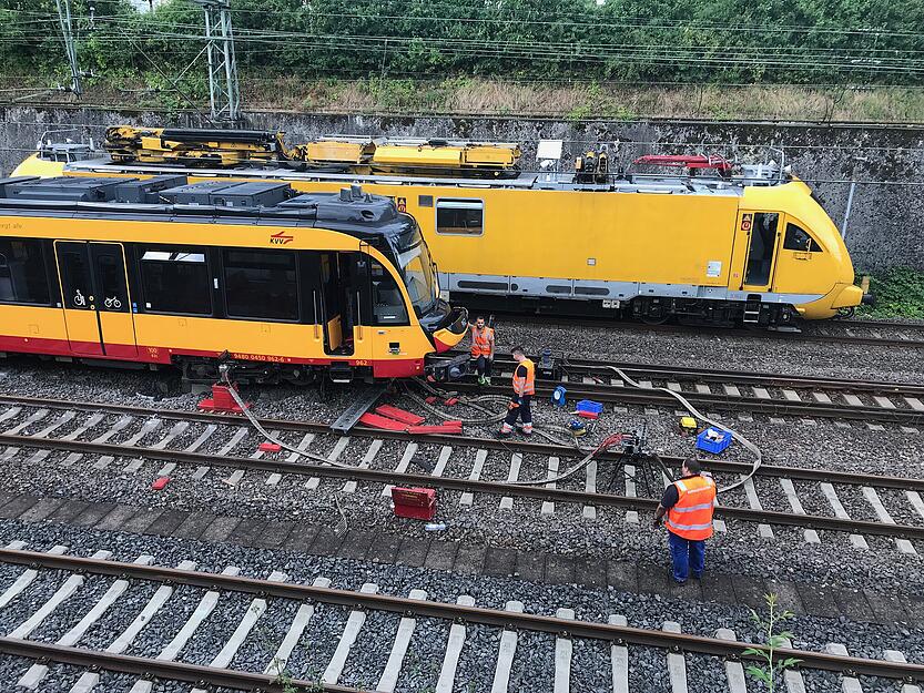 Stadtbahn bei Bad Friedrichshall entgleist