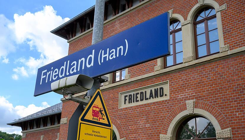 Der Bahnhof Friedland liegt rund 20 Autominuten von G&ouml;ttingen entfernt, nahe der Grenze zu Hessen und Th&uuml;ringen.