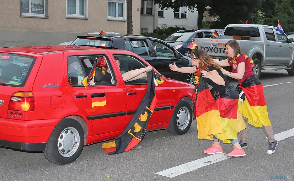 EM-Autokorso in Heilbronn