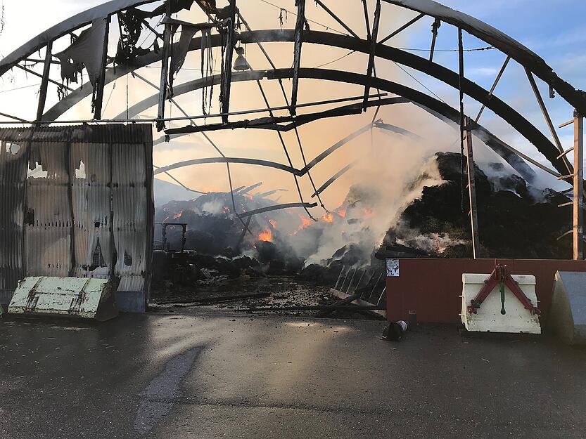 Brand auf Hof in Bad Rappenau