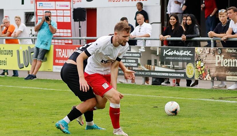 Jannik Dannhäußer im Trikot der TSG Backnang, für die er lang in der Oberliga gespielt hat.