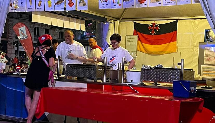 Das Team aus Heilbronn hatte an seinem Stand immer einiges zu tun. Langweilig wurde es nie.